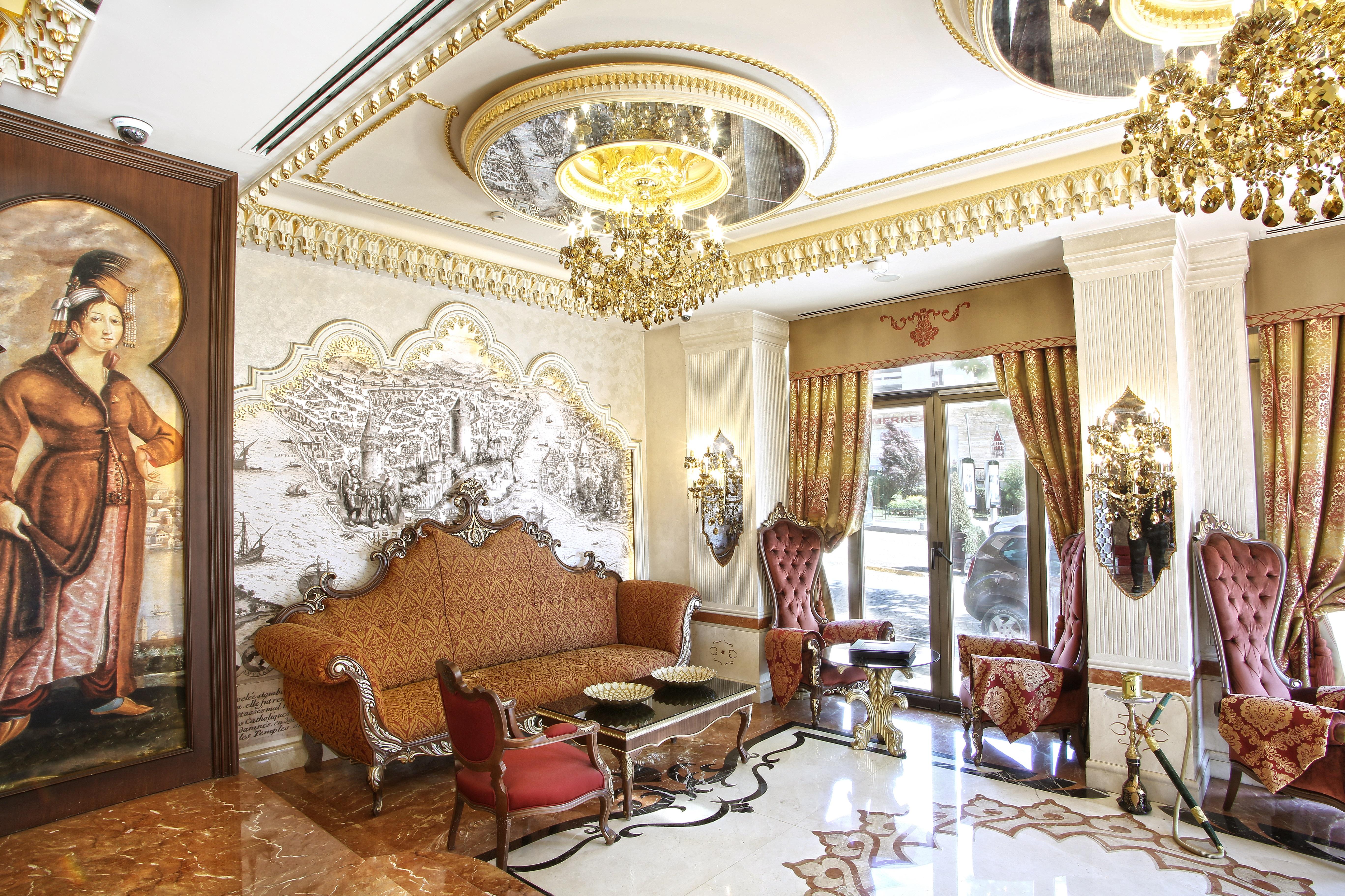 איסטמבול Daru Sultan Hotels Galata מראה חיצוני תמונה Interior of the hotel