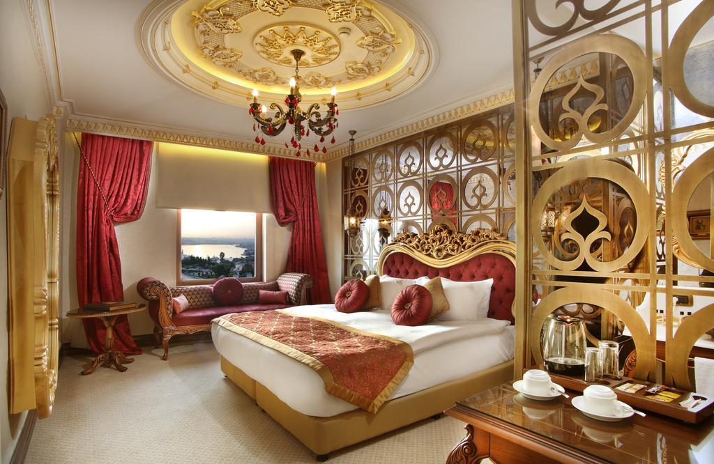 איסטמבול Daru Sultan Hotels Galata מראה חיצוני תמונה A bedroom at the hotel